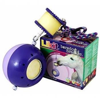 Purple & Lilac Likit Horse Stable Enrichment Toy