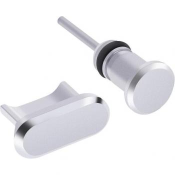 Metal Dust Plug for Micro USB Charging and Earphone Jack