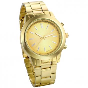 Orologio Maschile Con Cinturino d'Oro Reloj Todo Dorado