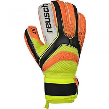 Reusch Herren Re:Pulse Prime S1 Roll Finger Torwarthandschuh – Schwarz/Orange (Standardgröße 9,5)