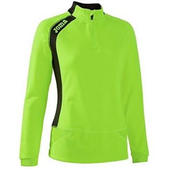 Elite Joma Fluorgrün ½-Zipper-Damen-Shirt, Größe 2XS