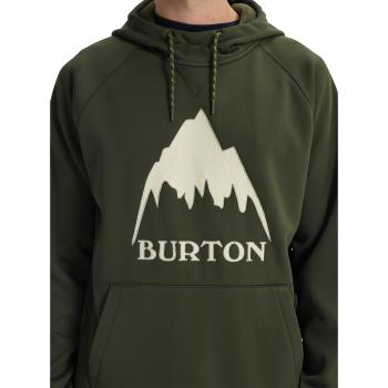 Burton Crown Hängender Hoodie – Größe M, Dunkelwald