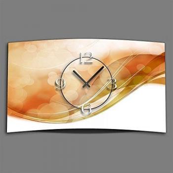 Dixtime Leise Wanduhr mit 3D-Optik