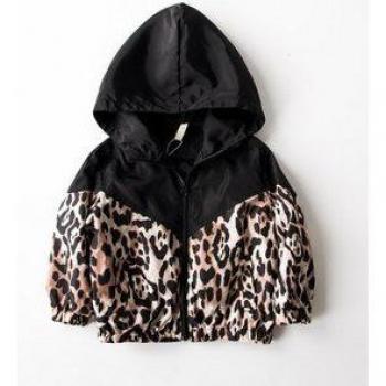 Hooded Leopard Jacket for Infants