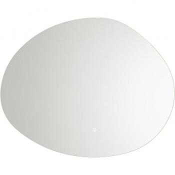 Biba QAZQA 80 cm LED Demist Mirror for Shower Rooms