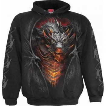 Felpa con Cappuccio Draconis Spiral Nero XXL