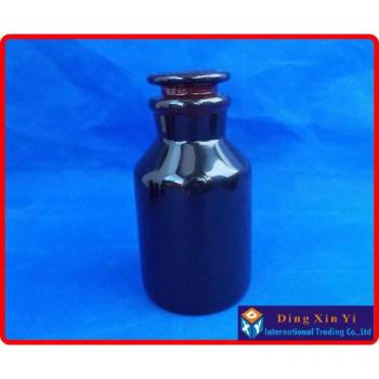 500ml Amber Reagent Bottle with Ground-in Glass Stopper (2 Pack)