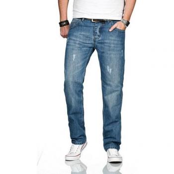 A. Salvarini Carlo Designer Jeans mit geradem Bein