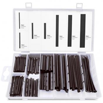 Set 127 de fundas termorretráctiles negras