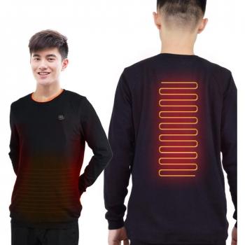 Pull chauffant intelligent en fibre de carbone pour homme et femme