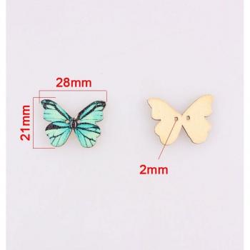 Boutons artisanaux en bois 2 trous