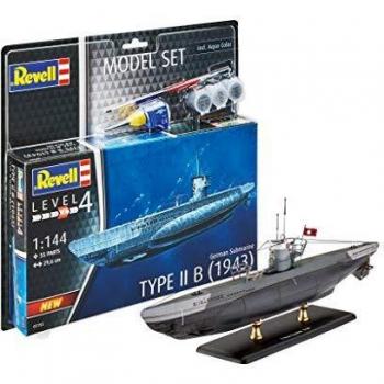 Modello Submarino German Revell 1/25 – Kit Completo di Plastica e Pennello