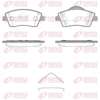 Set di Pastiglie Freni REMSA 1818.00