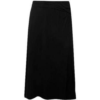Jerseyrock für Damen, große Größen, schwarz, Größe 46/48, Viskose, Ulla Popken