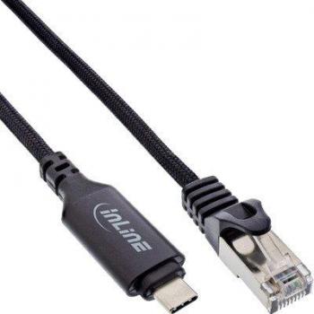 Adaptador ReNet InLine USB‑C RJ45 3.2 – Nero