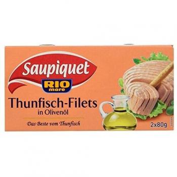 Thunfischfilets in feinstem Olivenöl, 2x80g