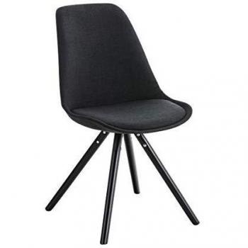 Chaise Ronde Dossier Noir