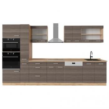 Cuisine 350 cm R-Line – Gris Noble / Chêne Doré (PT)