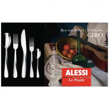 Alessi UNS03S5 Elegantes Frühstücks-Besteckset – Tafel