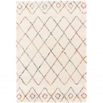 Tapis Beige Design Shaggy 120x170