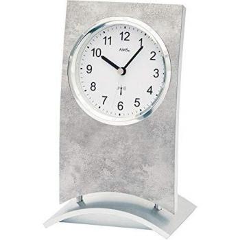 AMS Tischuhr F5158 silber