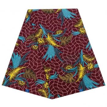 Gelb & Blau Afrikanischer Java Stoff