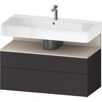 Duravit Waschtischunterschrank Qatego, Nische Taupe, 1 Kast, 1 Ausz