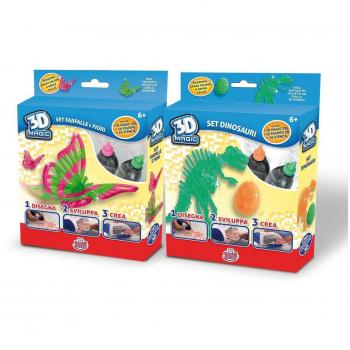 Grandi Giochi GG00149 Set 3D Maker Crea Farfalla e Fiori