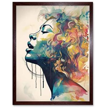 Pastel Muse: Contemporary Women’s Portrait – 12×16 Art Print
