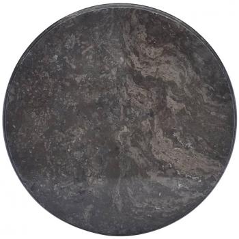 Marmor Tischplatte Schwarz Ø50 cm, 2,5 cm dick