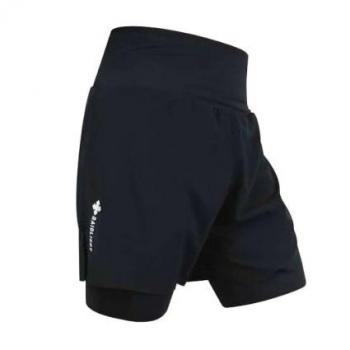 Shorts R-LIGHT 2-en-1 homme noir de Raidlight