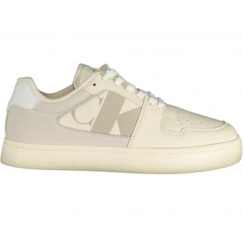 Urban Beige Calvin Klein Mens 13 US White Poly Sneaker