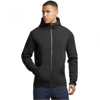 Herren-Sweatjacke MisterTee Basic Hooded Zipper – Langarm, unifarben, schwarz