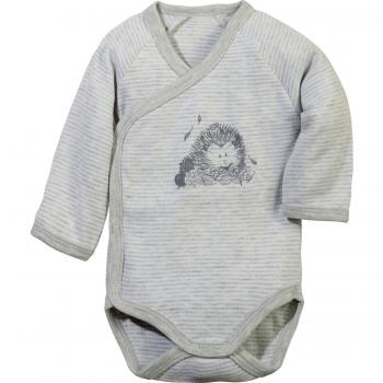 Dimo‑Tex Grau Wickelbody Interlock 68 – Wohlfühlbekleidung