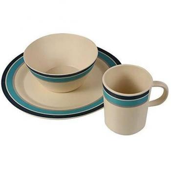 Regatta 2 Pezzi Set di Stoviglie in Bambù