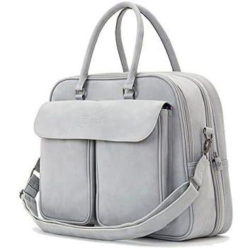 Bizzi Growin POD Baby Reise-Betttasche – Veganleder – Whisper Grau