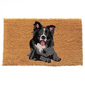 Indoor/Outdoor Border Collie Coir Mat