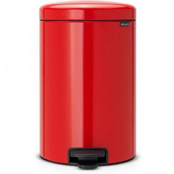 Cubo de Basura con Pedal Brabantia, 20 Litros, Rojo Pasión