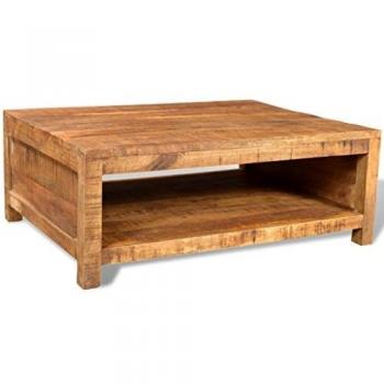 VidaXL Mesa de Centro de Madera Maciza