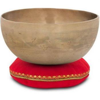 Therapeutische Klangschale C (1400 g) von XDrum – Kissen‑Set für Wurzelchakra