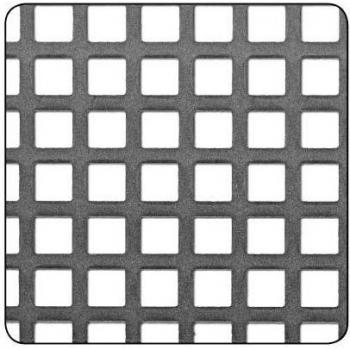 Chapa de Aço Quadrada com Furos 5,5mm