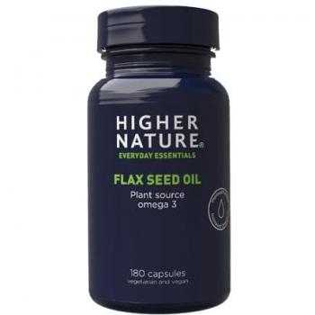 Higher Nature Flaxseed Oil Capsules 180 Capsules