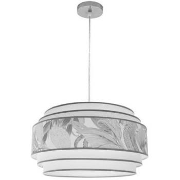 Colgante modelo camerun gris detalle hojas con pantalla