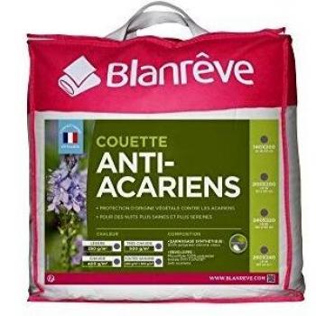Couette blanche 140x200 cm anti-acariens