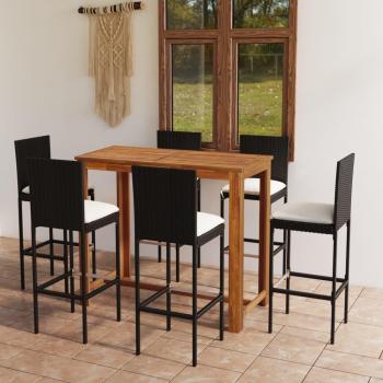 Set Bar da Giardino 7 pz Nero