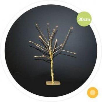 Árbol Decorativo Luminiscente 30 cm – GSC Evolution Dorado con temporizador