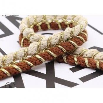 Twisted Gold Cotton Rope 1m