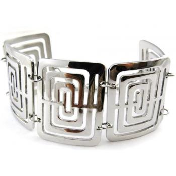 Acier Chorégraphie – Bracelet argenté des Trésors de Lily