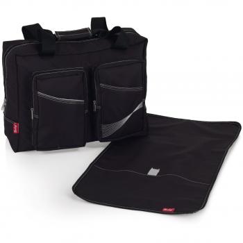 Herlag Alia Wickeltasche H5085-2300, Schwarz – Maße 40 × 15 × 30 cm