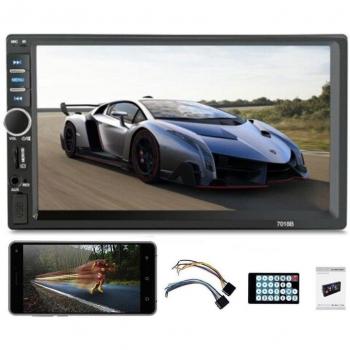 Autoradio 7 Bluetooth 2 Din Touch Screen Mp5 Mp3 Media Player 7018b